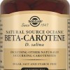 Солгар Бета-каротин из океанической водоросли D.Salina капсулы  №60