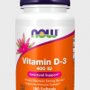 NOW Нау витамин D3 капсулы  №180