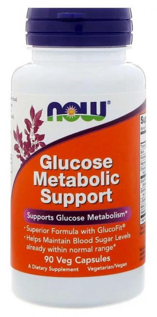 NOW  Нау Поддержка Глюкозы (GLUCOSE METABOLISM SUPPORT ) капсулы  №90