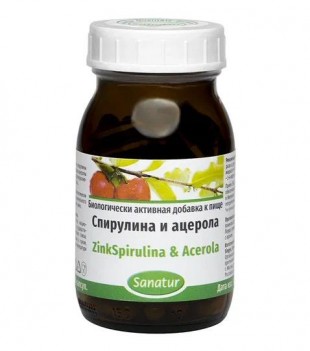 Спирулина и ацерола / ZinkSpirulina&Acerola капсулы  №90