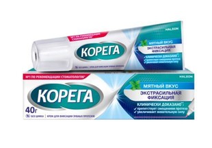 Корега экстра сильный мятный крем  40 г