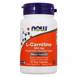 NOW Нау L-Карнитин (L-CARNITINE) 500 мг капсулы  №30