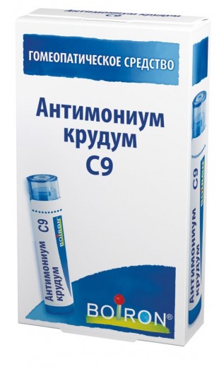 Антимониум крудум гомеопатические (Антимониум 9) C9 гранулы  4 г