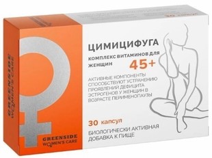 Цимицифуга, комплекс витаминов для женщин 45+ капсулы  №30