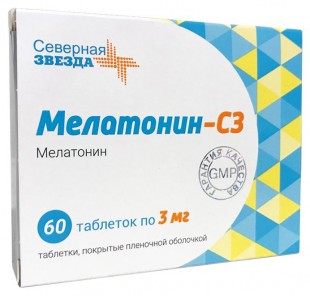 Мелатонин -С3 таблетки  3 мг №60