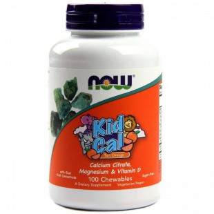 NOW Нау Детский Кальций (KID-CAL CHEWABLE CALCIUM) таблетки №100
