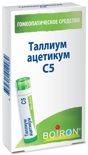 Таллиум ацетикум C5 гранулы  4 г