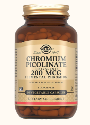 Solgar Пиколинат хрома 200 мкг капсулы  345 мг №90