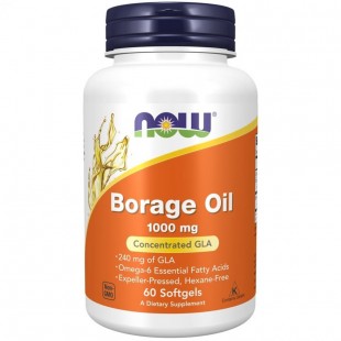 NOW Нау Борадж Ойл 1500мг  (BORAGE OIL ) капсулы  №60