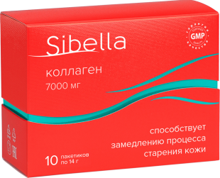 Sibella коллаген порошок для приготовления раствора внутрь 7 г №10