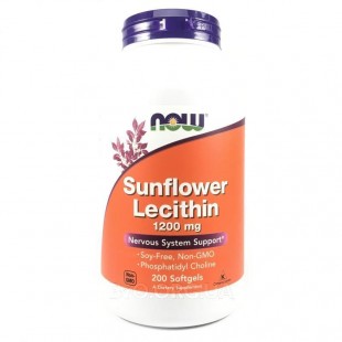 NOW Нау Лецитин тройная сила 1200мг (LECITHIN) капсулы №200