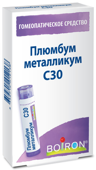 Плюмбум металликум C30 гранулы  4 г
