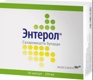 Энтерол (блистер) капсулы  250 мг №30