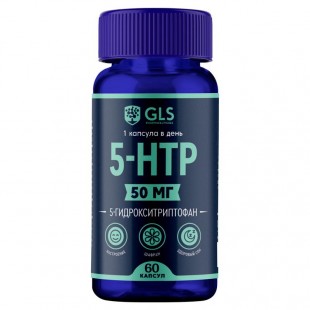 5-HTP (5-гидрокситриптофан) с экстрактом шафрана капсулы  50 мг №60