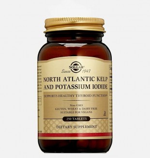 Йод келп из бурых водорослей и йодида калия (North Atlantic Kelp and Potassium Iodide) таблетки  385 мг №250