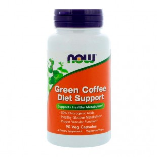 NOW Нау Зеленый Кофе  (GREEN COFFEE DIET SUPPORT ) капсулы  №90