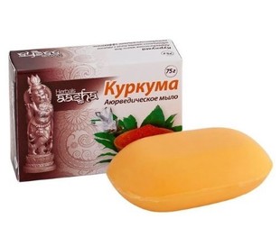 Aasha herbals мыло куркума 75 г