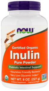 NOW Нау Инулин-пребиотик пор. 227г (INULIN POWDER ORG PURE FOS) порошок 227 г
